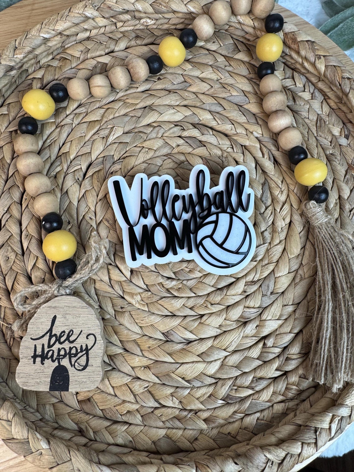 Volleyball Mom Charm for Bogg Bag: Sports Mom Accessory