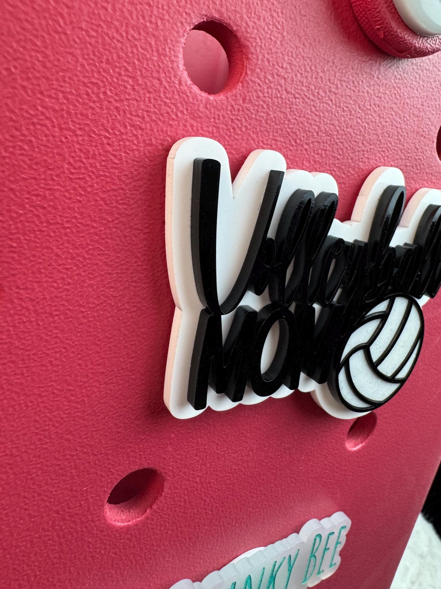 Volleyball Mom Charm for Bogg Bag: Sports Mom Accessory