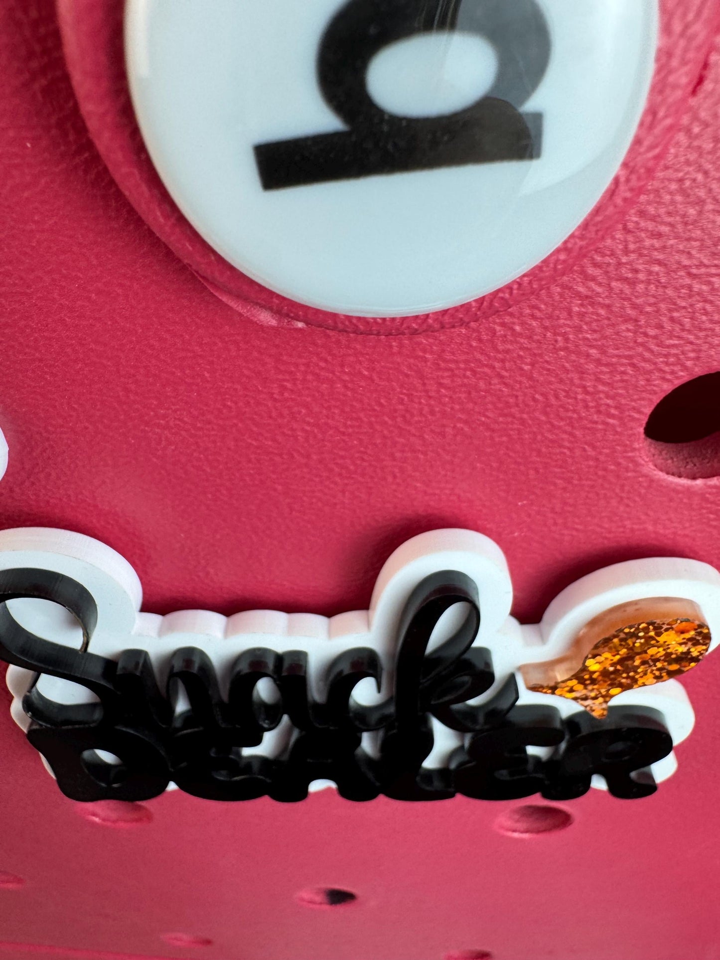 Snack Dealer Bogg Bag Charm: Glitter Orange Fish, Mom Life Accessory
