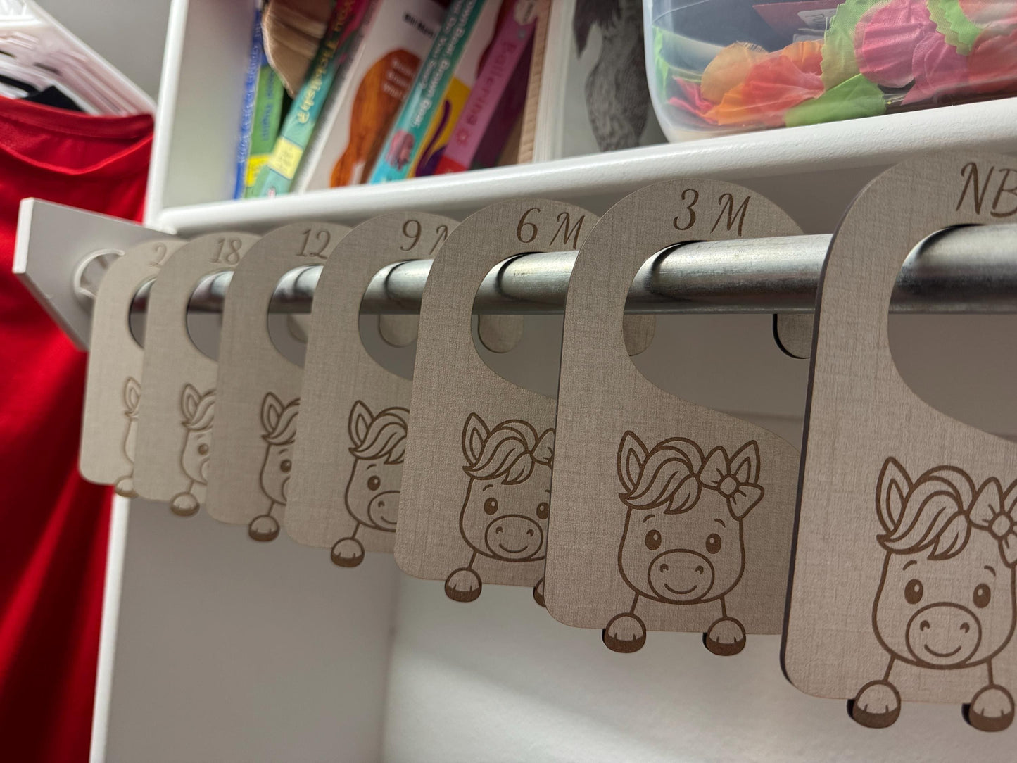 Baby Girl Horse Closet Dividers: Newborn to 24 Months, Western Nursery Decor