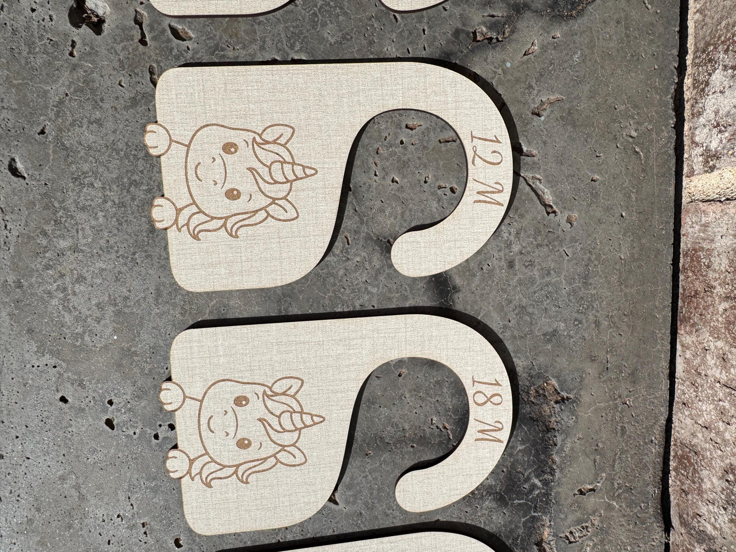 Unicorn Nursery Closet Dividers: Newborn to 24 Months, Set of 7