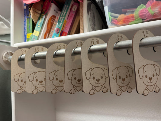 Puppy Nursery Closet Dividers: Baby Boy Clothes Organizer, Newborn-24 Months