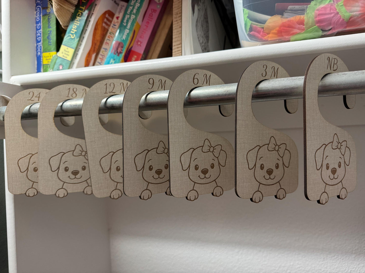 Puppy Closet Dividers: Baby Girl Nursery Organizer, Newborn-24 Months