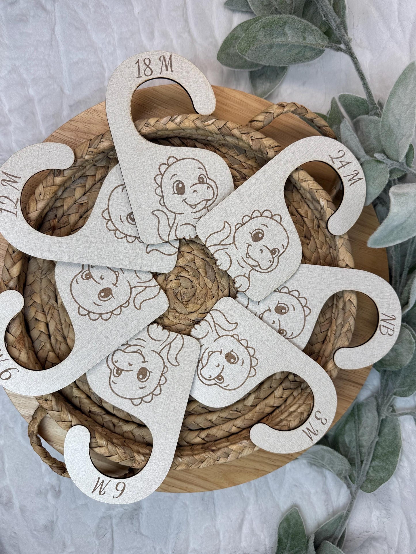 Dinosaur Nursery Closet Dividers: Baby T-Rex Closet Organizer, Newborn-24 Months