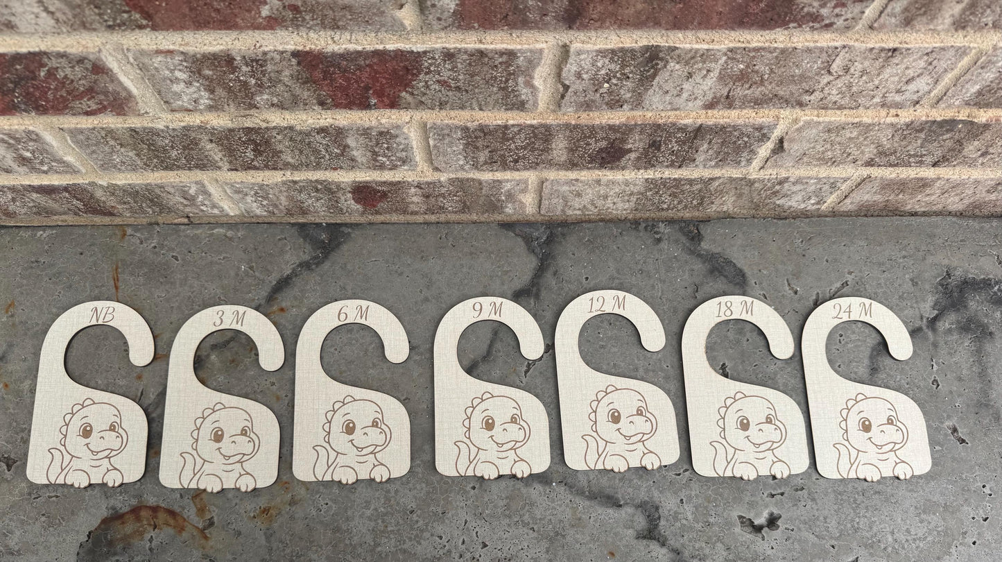 Dinosaur Nursery Closet Dividers: Baby T-Rex Closet Organizer, Newborn-24 Months