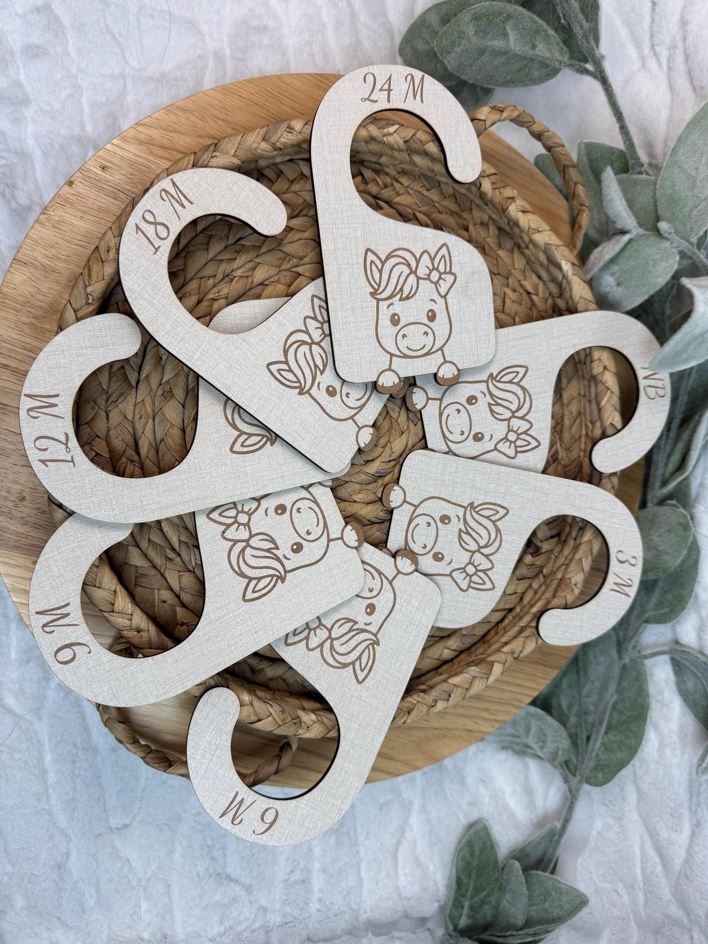 Baby Girl Horse Closet Dividers: Newborn to 24 Months, Western Nursery Decor