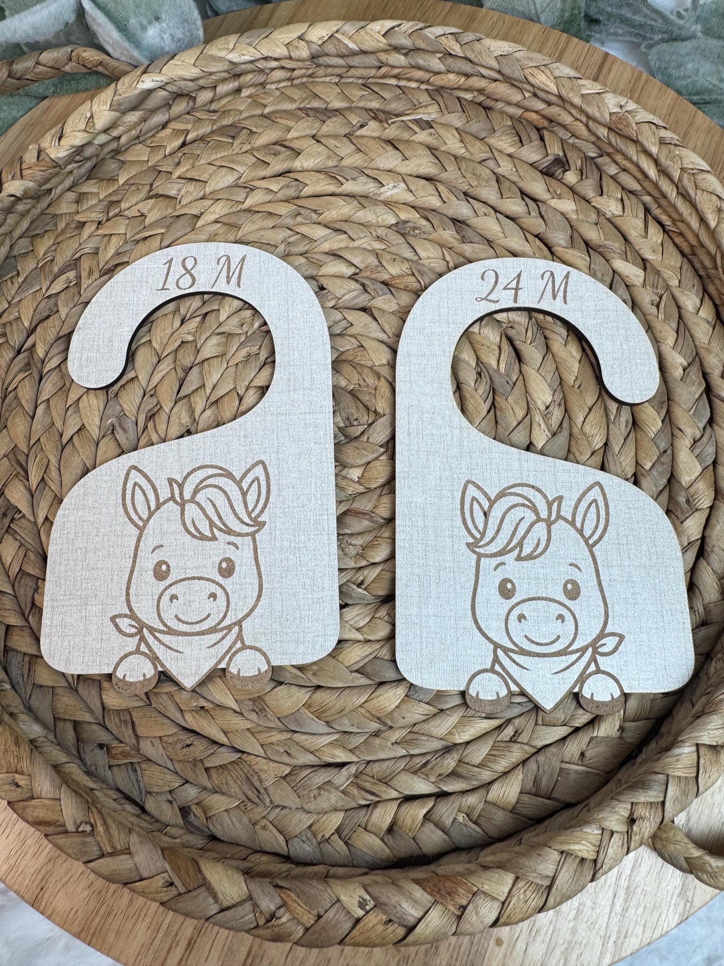 Western Horse Nursery Closet Dividers: Newborn-24M, Set of 7
