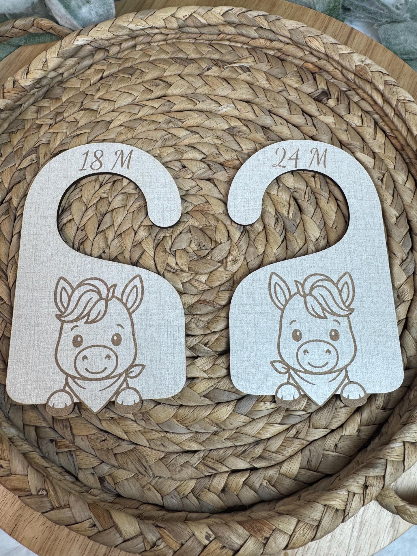 Western Horse Nursery Closet Dividers: Newborn-24M, Set of 7