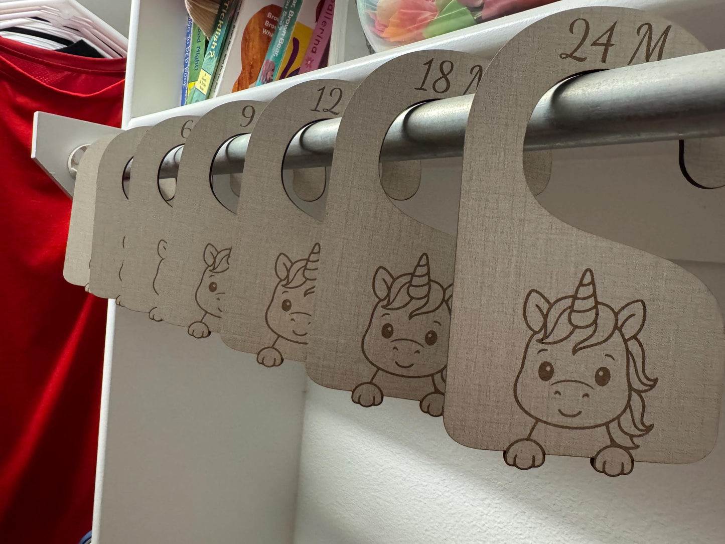 Unicorn Nursery Closet Dividers: Newborn to 24 Months, Set of 7