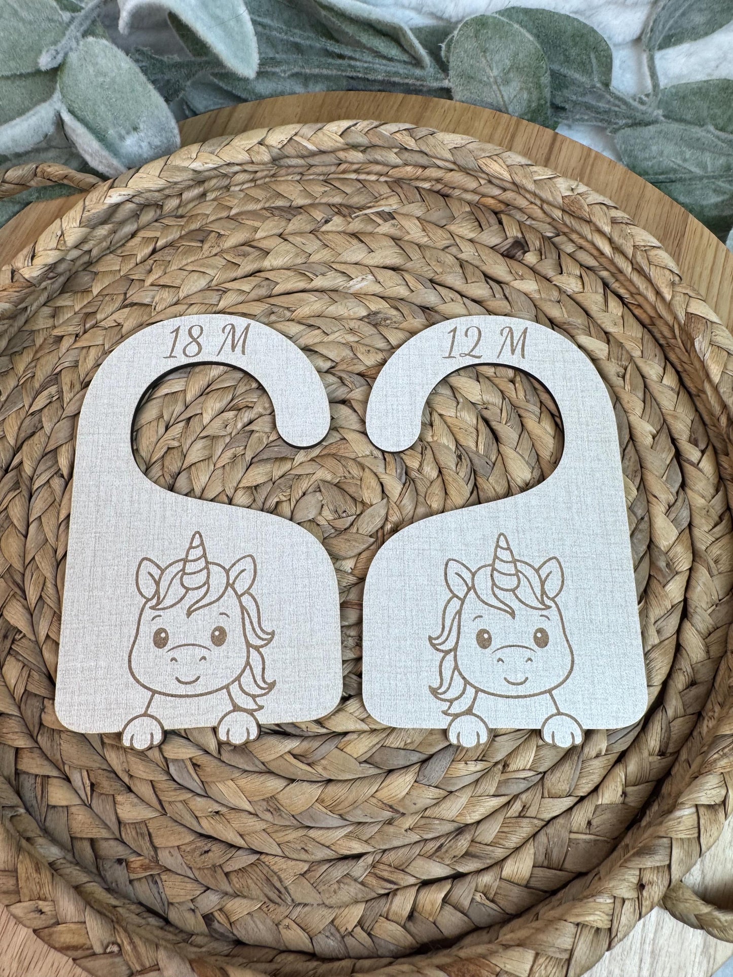 Unicorn Nursery Closet Dividers: Newborn to 24 Months, Set of 7
