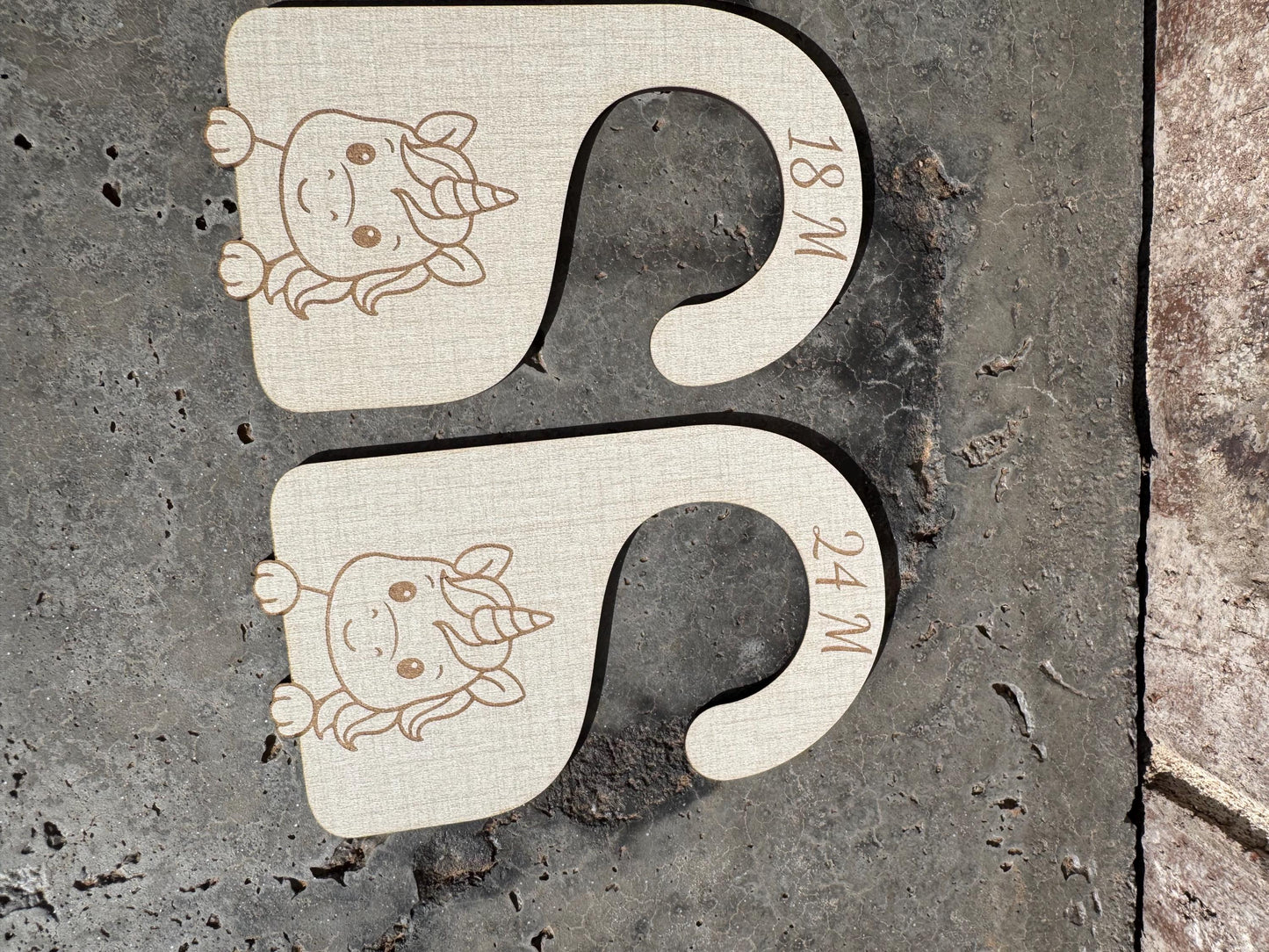 Unicorn Nursery Closet Dividers: Newborn to 24 Months, Set of 7