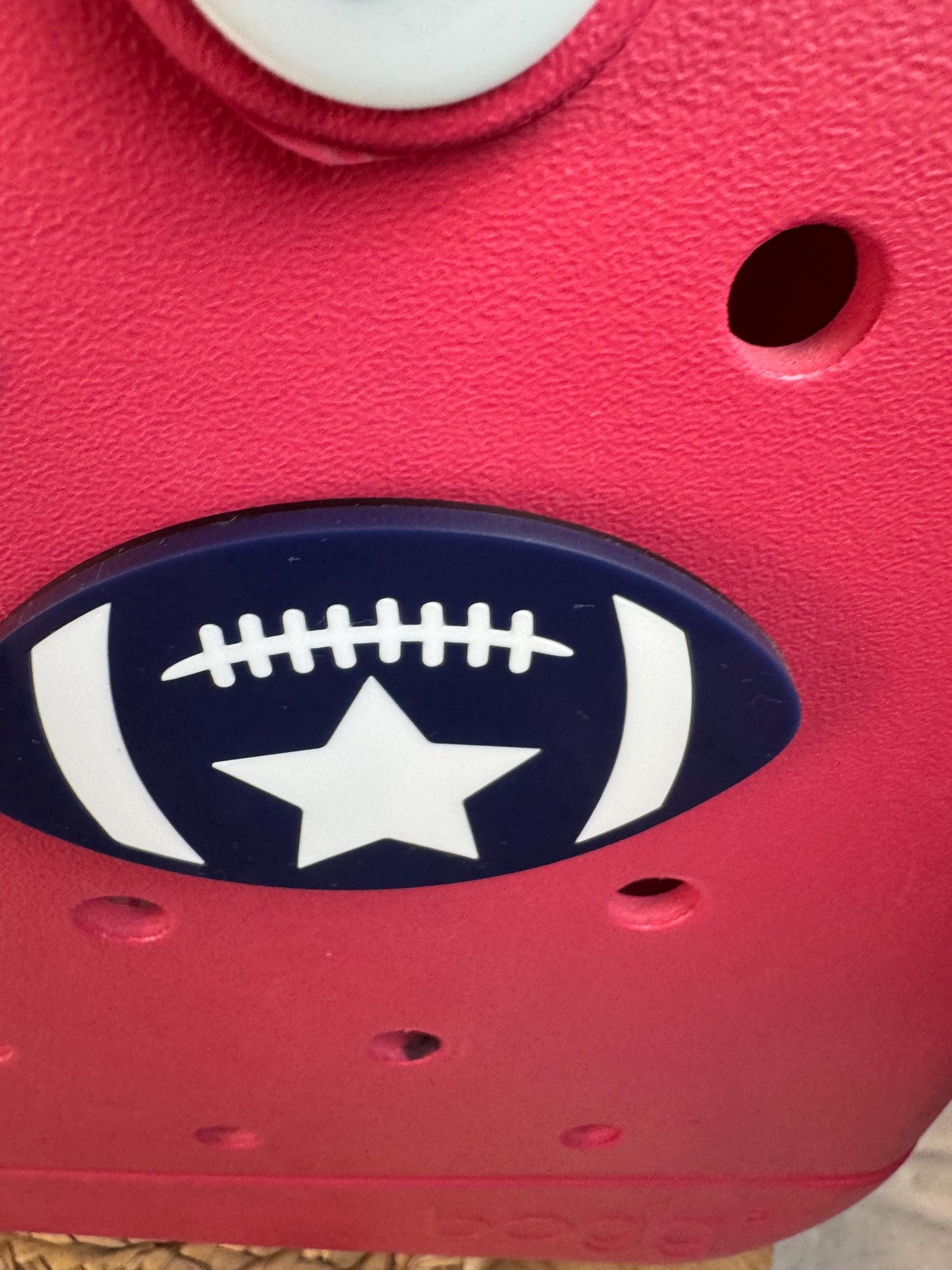 Navy Football Bogg Bag Charm: Dallas Star - Game Day Tote Accessory