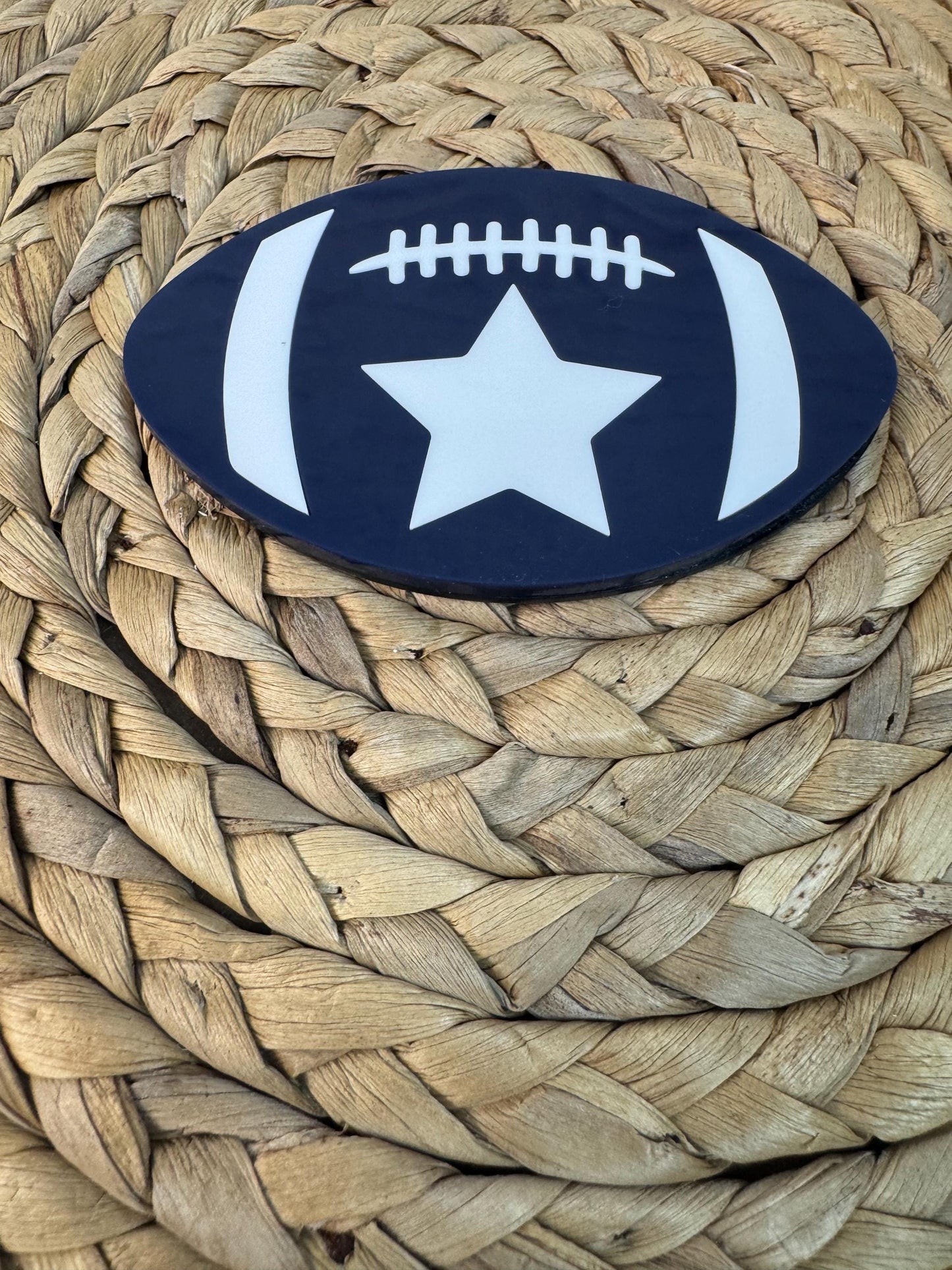 Navy Football Bogg Bag Charm: Dallas Star - Game Day Tote Accessory
