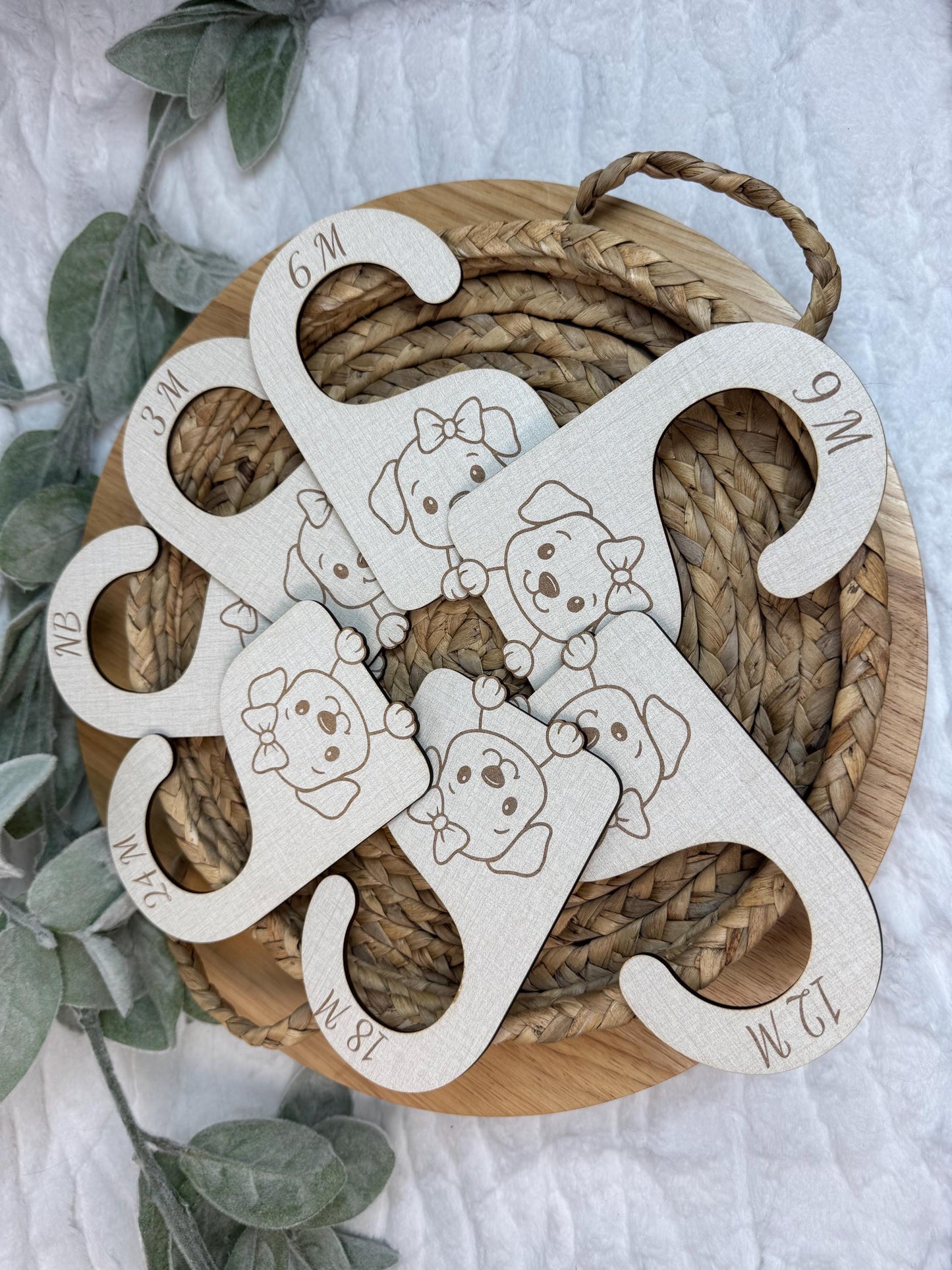 Puppy Closet Dividers: Baby Girl Nursery Organizer, Newborn-24 Months