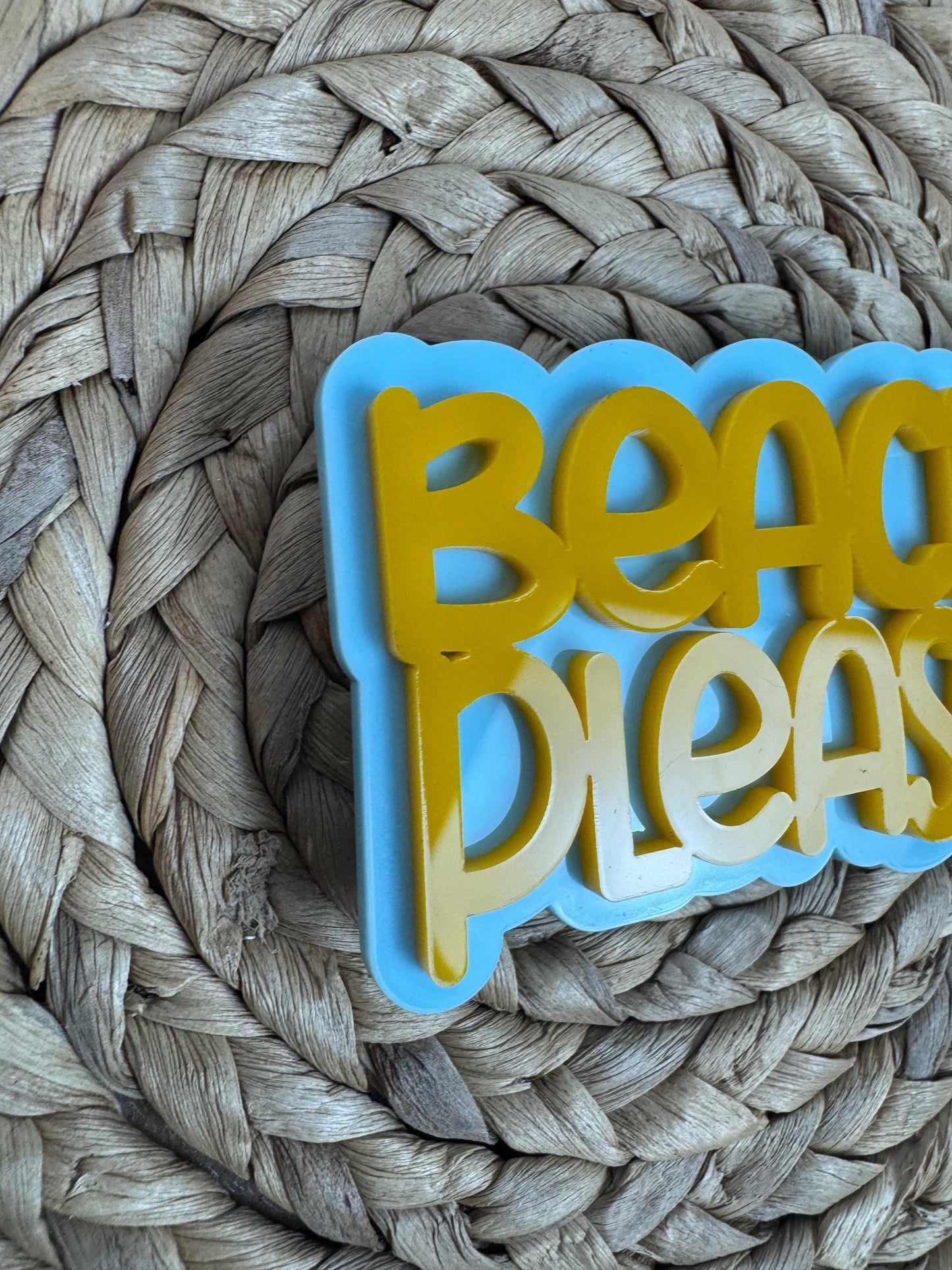 Beach Please Charm: Summer Bogg Bag Accessory