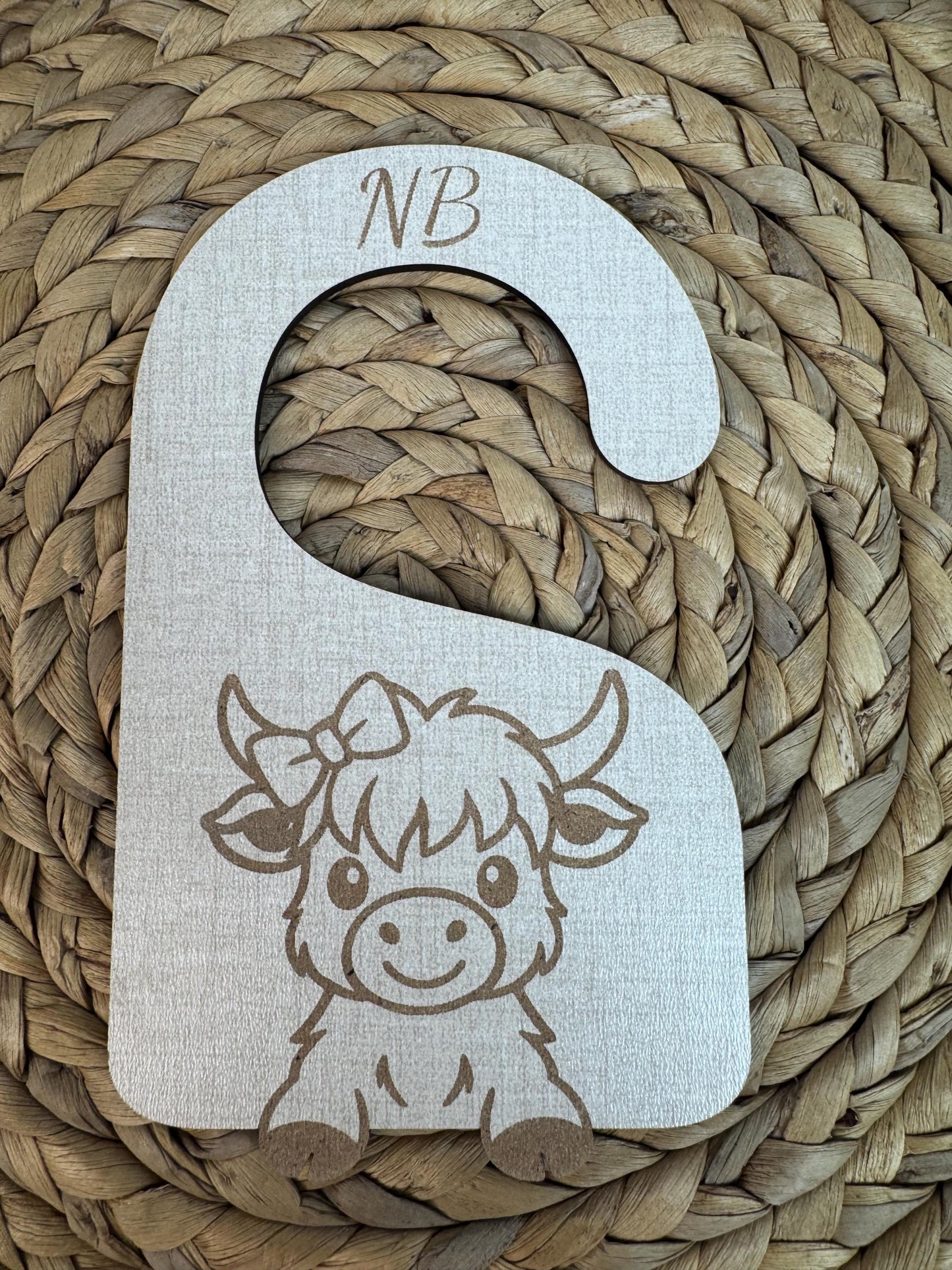 Highland Cow Nursery Closet Dividers: Farmhouse Baby Clothes Organizer