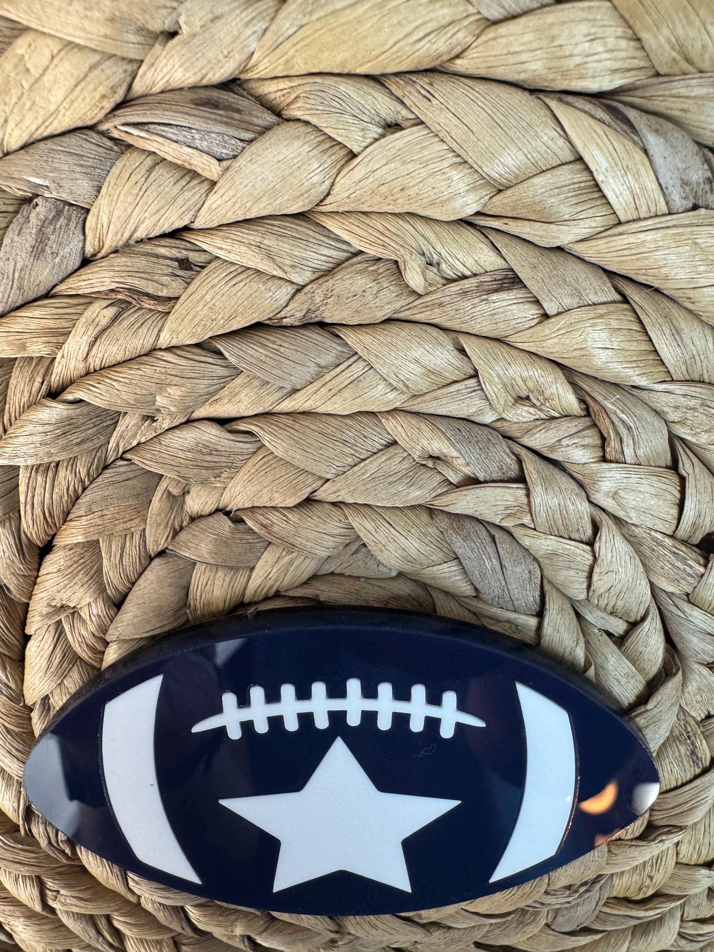 Navy Football Bogg Bag Charm: Dallas Star - Game Day Tote Accessory