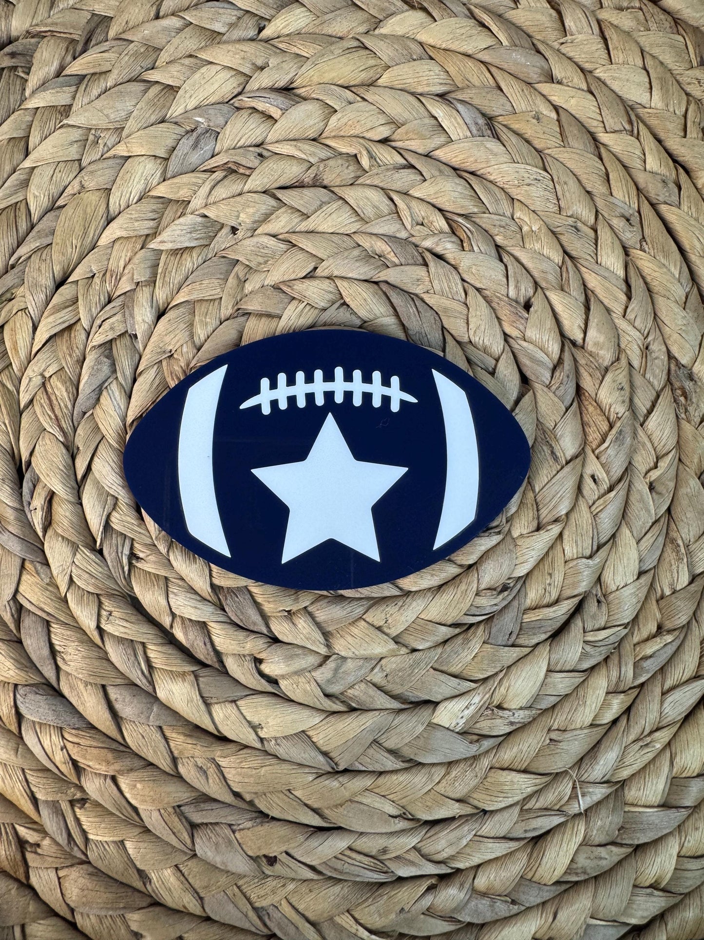 Navy Football Bogg Bag Charm: Dallas Star - Game Day Tote Accessory