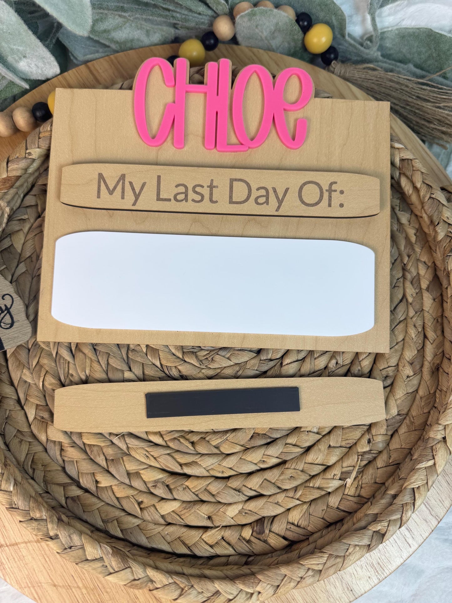 Custom First & Last Day of School Sign: Reusable Photo Prop