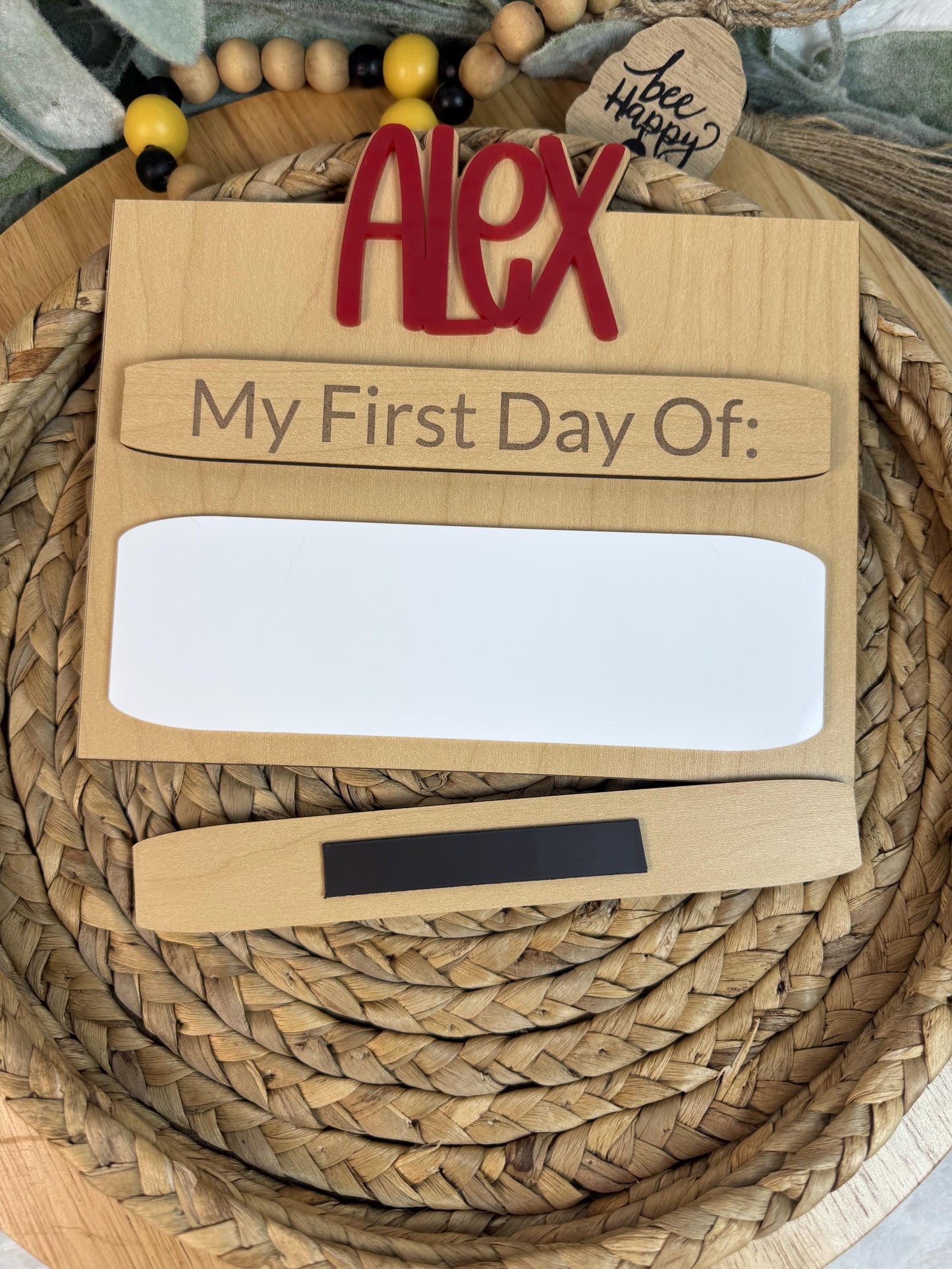 Custom First & Last Day of School Sign: Reusable Photo Prop