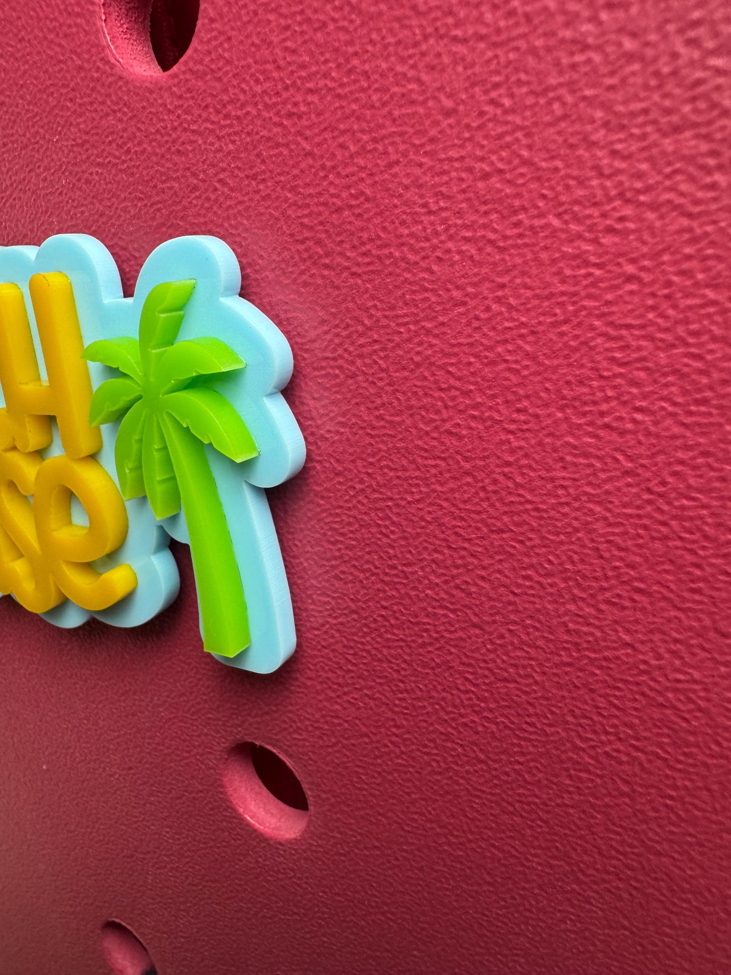 Beach Please Charm: Summer Bogg Bag Accessory