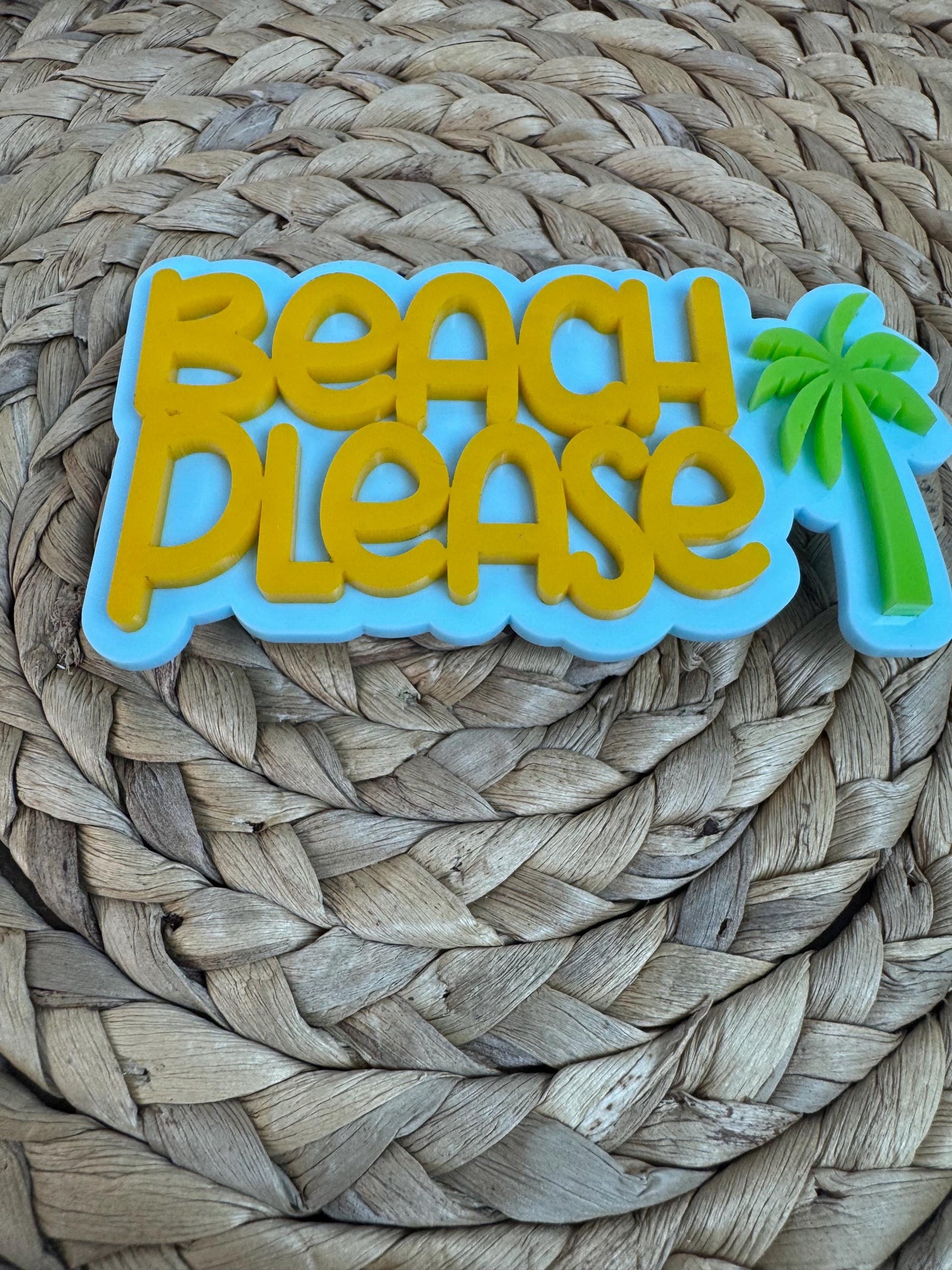 Beach Please Charm: Summer Bogg Bag Accessory