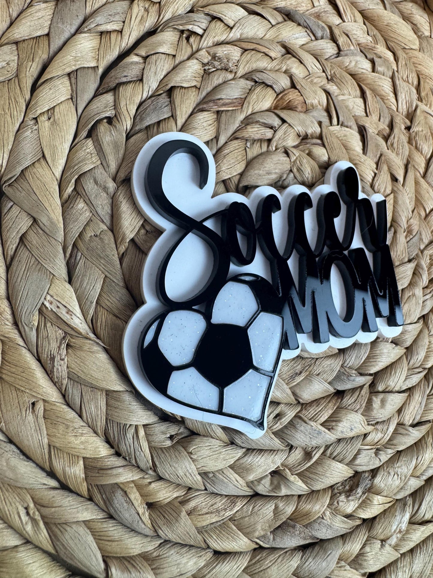 Soccer Mom Bogg Bag Charm: Handmade Sports Bag Accessory