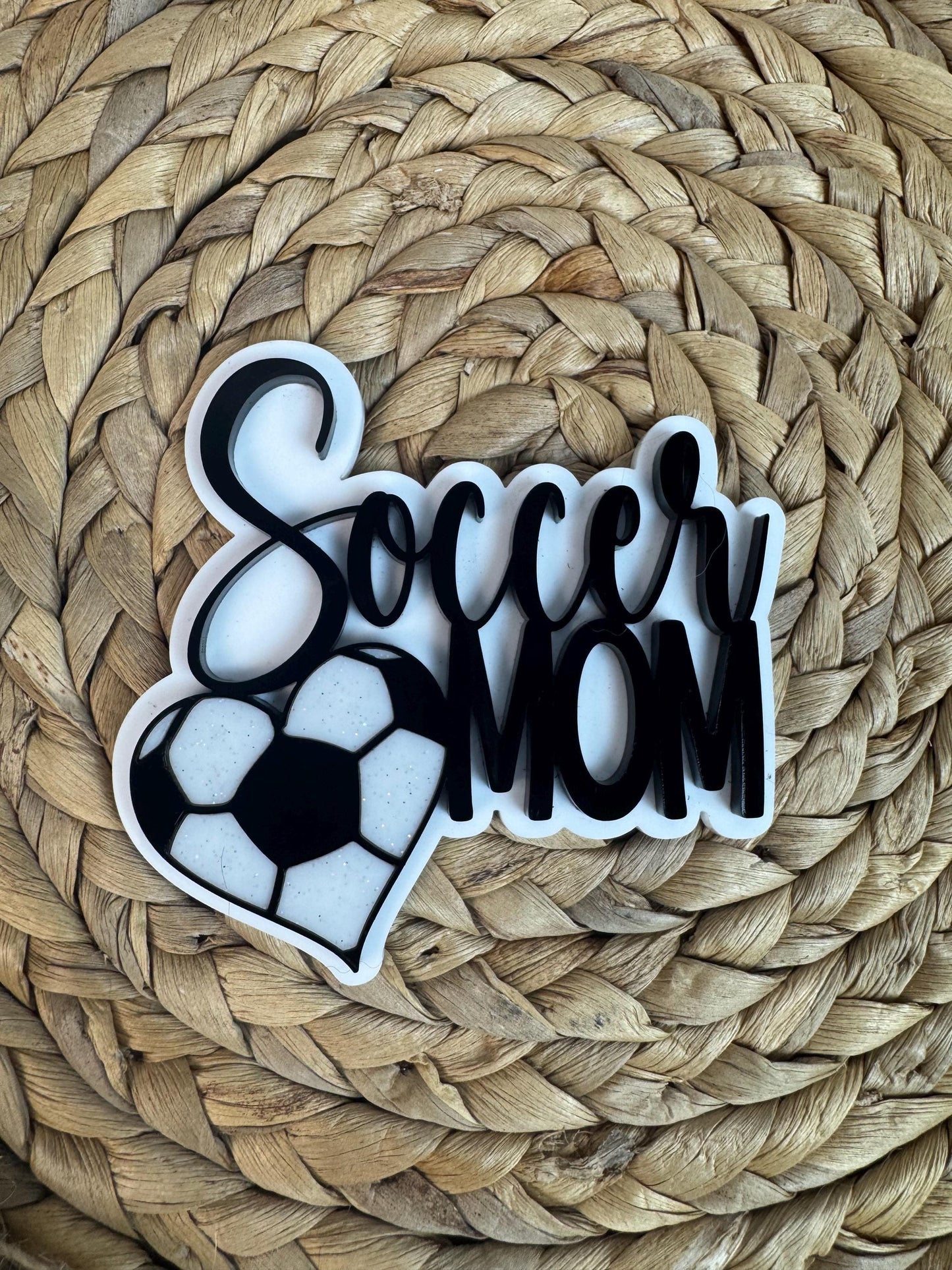 Soccer Mom Bogg Bag Charm: Handmade Sports Bag Accessory