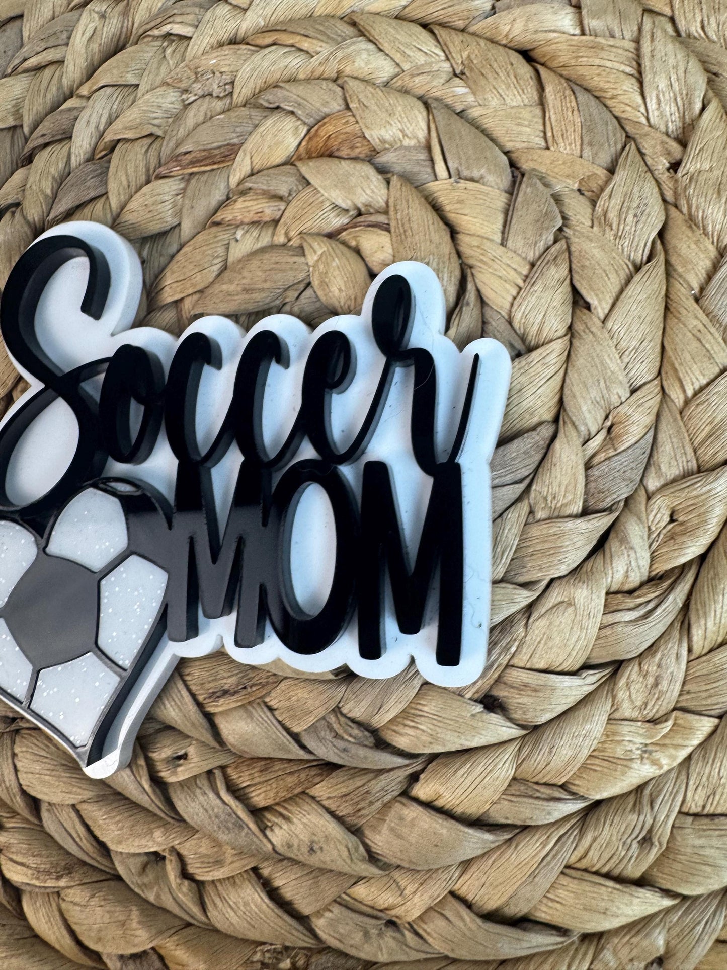 Soccer Mom Bogg Bag Charm: Handmade Sports Bag Accessory
