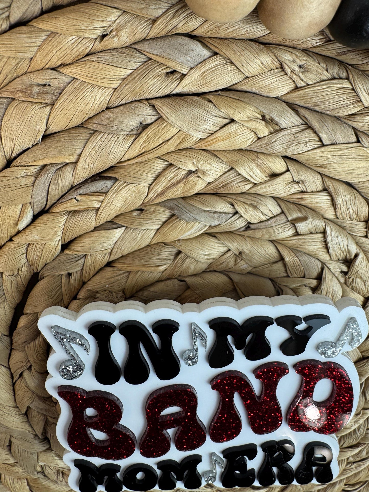 Band Mom Era Bogg Bag Charm: Band in School Colors