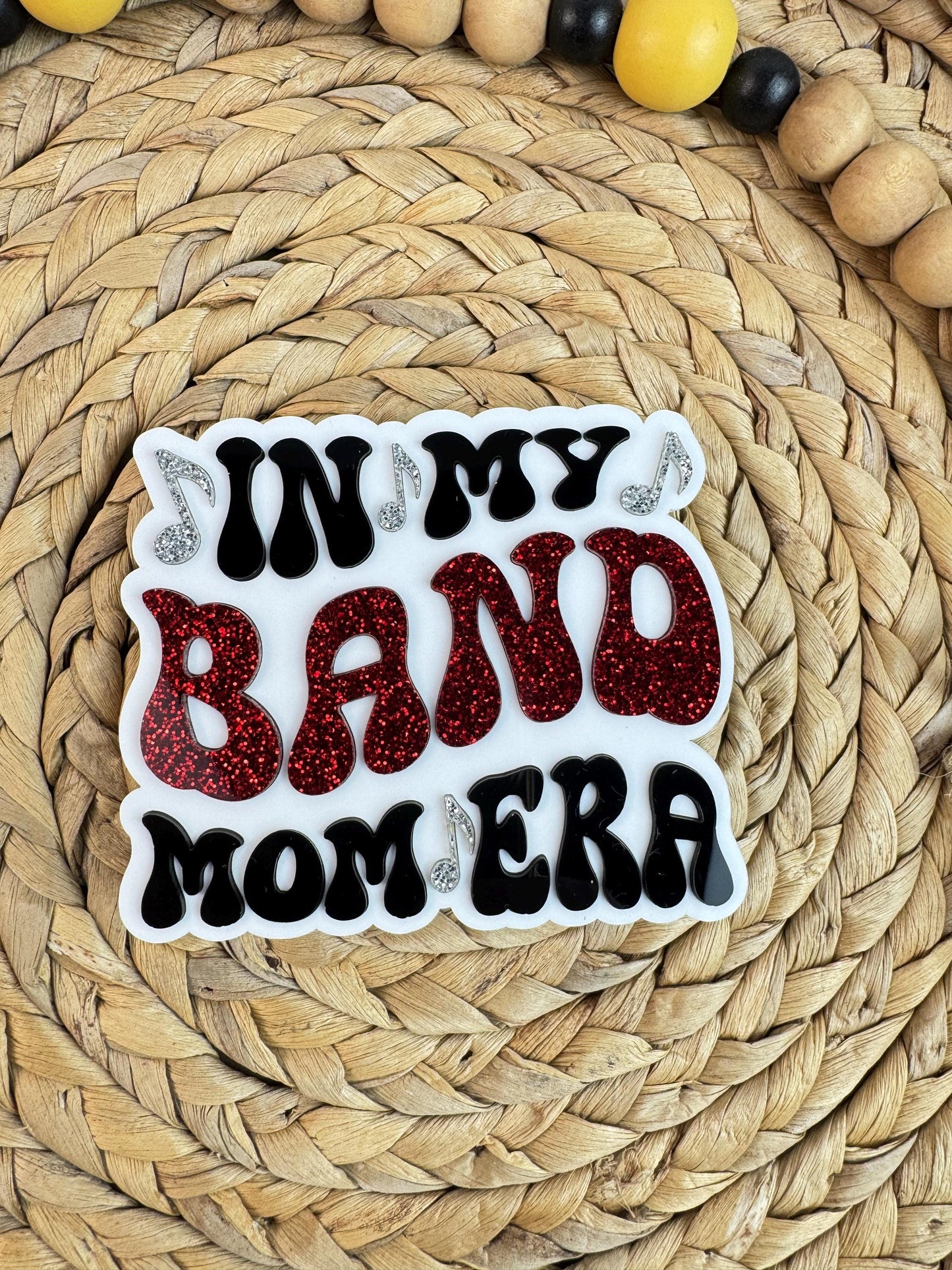 Band Mom Era Bogg Bag Charm: Band in School Colors