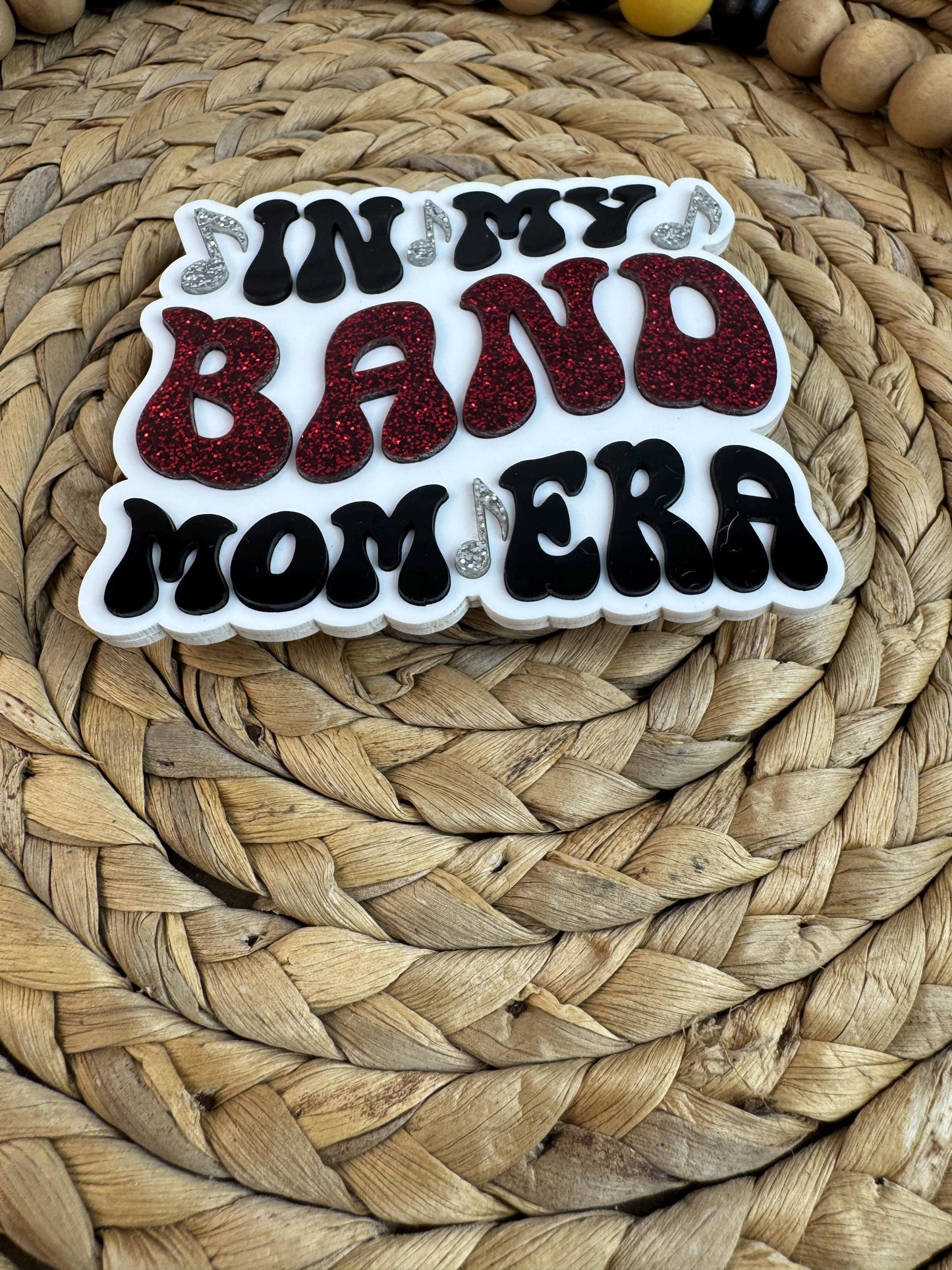 Band Mom Era Bogg Bag Charm: Band in School Colors
