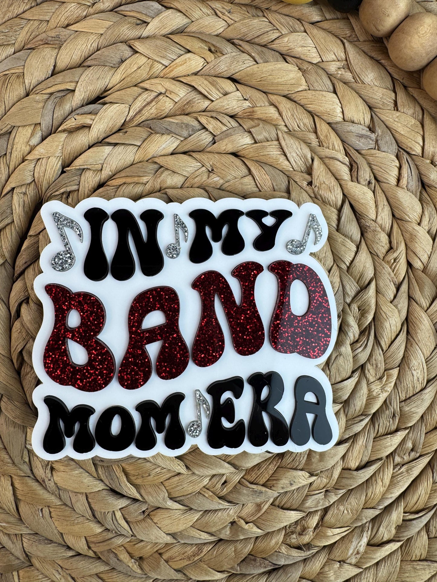 Band Mom Era Bogg Bag Charm: Band in School Colors