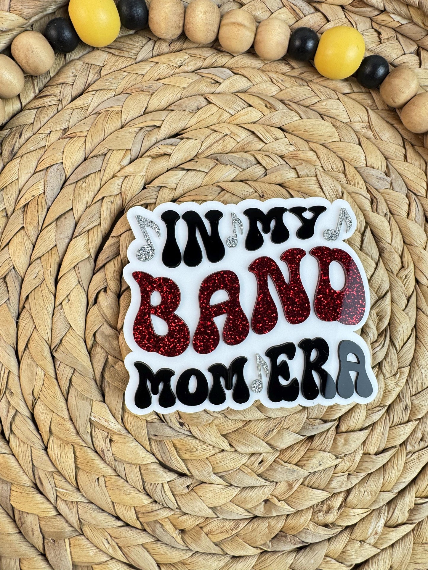 Band Mom Era Bogg Bag Charm: Band in School Colors