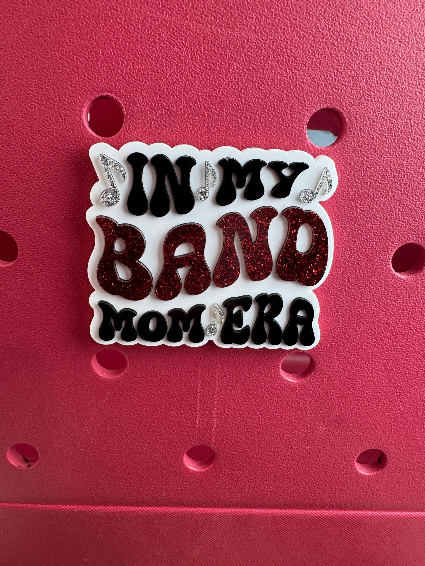 Band Mom Era Bogg Bag Charm: Band in School Colors
