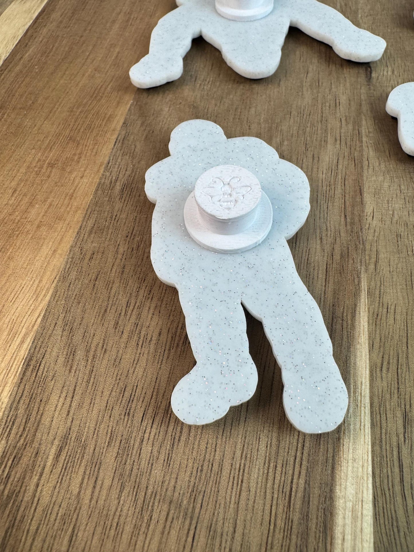 Football Silhouette Charm for Bogg Bag: Glitter Bag Accessory