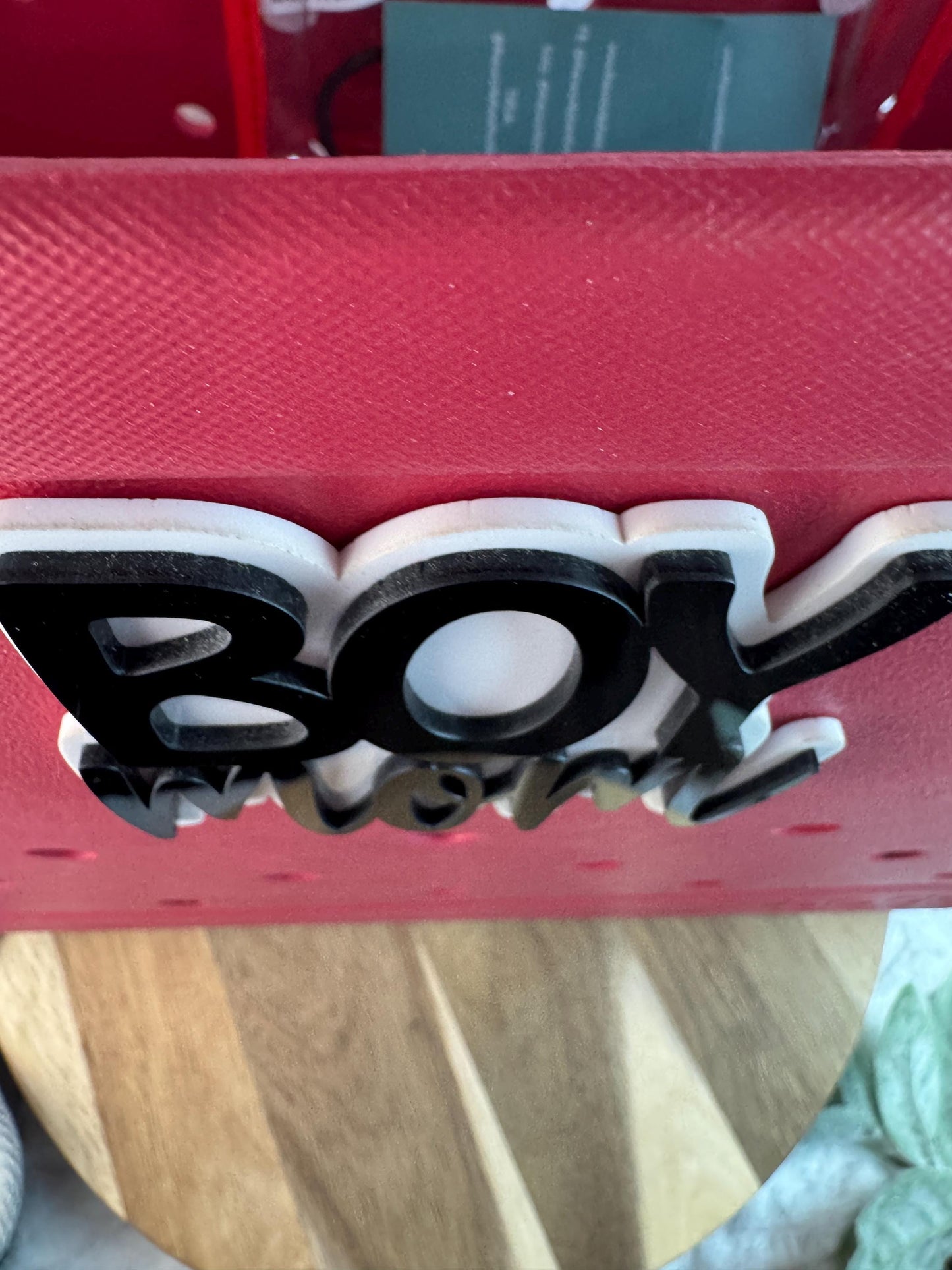 Boy Mom Bogg Bag Charm | Black & White Acrylic Bag Accessory