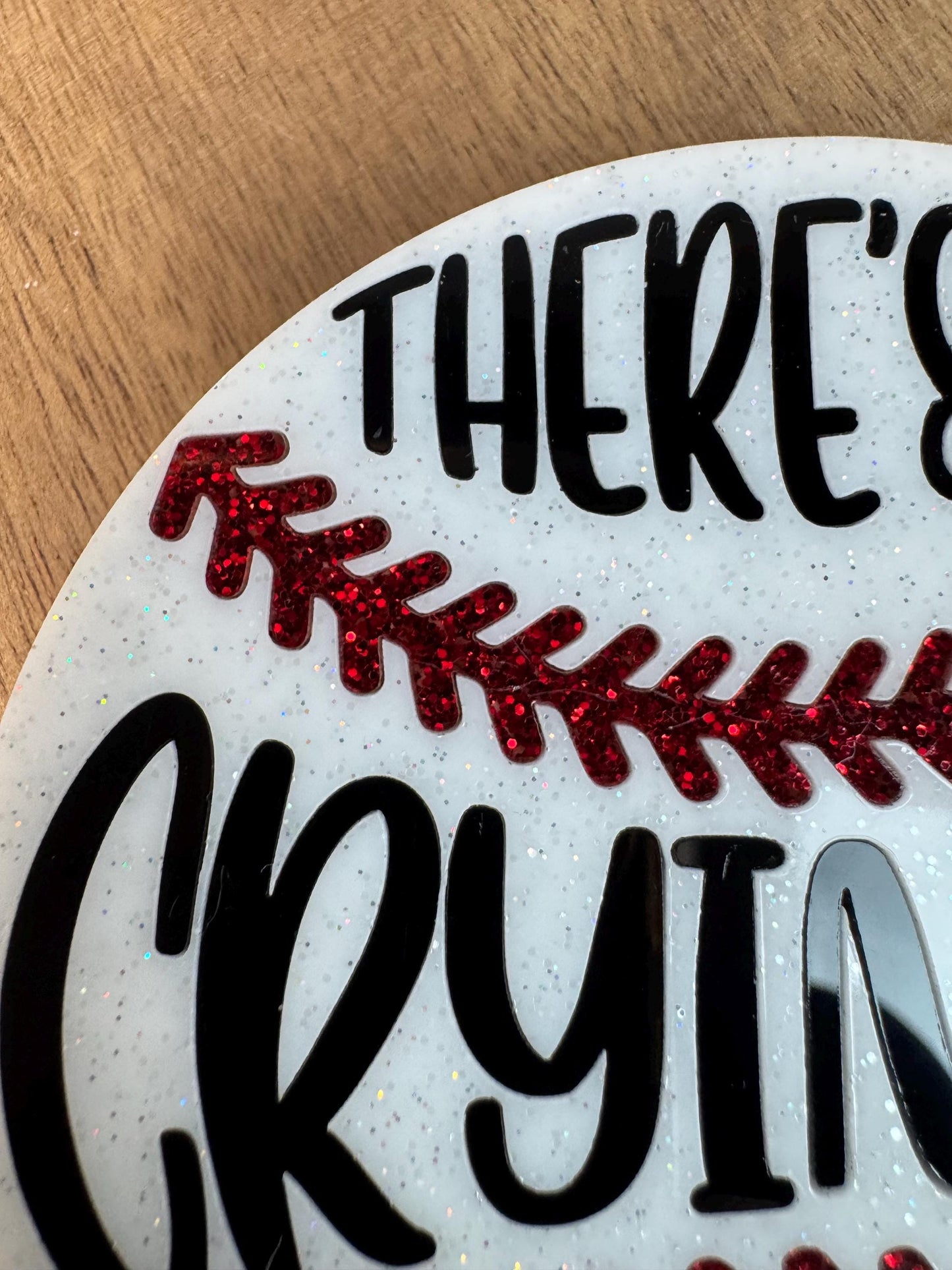 There’s No Crying in Baseball Bogg Bag Charm | Mom Gift | Sports Accessory