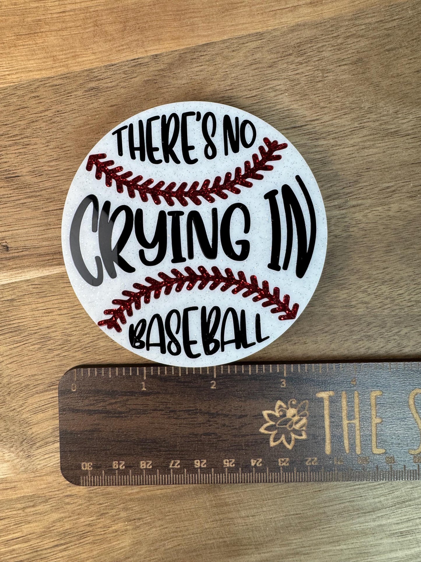 There’s No Crying in Baseball Bogg Bag Charm | Mom Gift | Sports Accessory