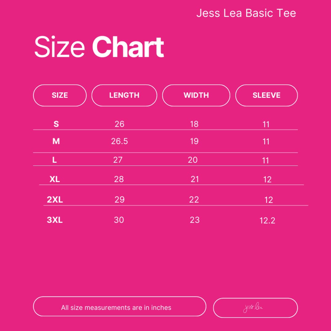 Jess Lea Basic Tee- Black