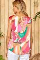 Watercolor Sleeveless Top - The Swanky Bee