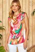 Watercolor Sleeveless Top - The Swanky Bee